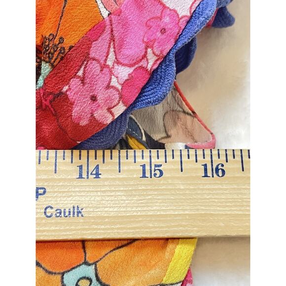 Celia B. Narcisa Mini Dress Womens XS Exaggerated Ruffle Sleeve Floral Print - Picture 12 of 16